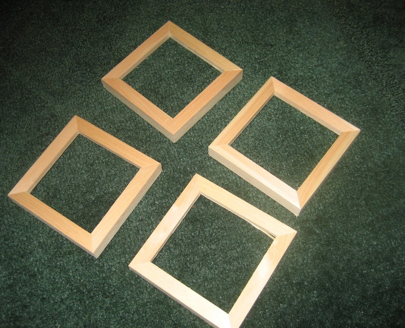 Mini 2x2 unfinished wood picture frames lot of 4 Etsy