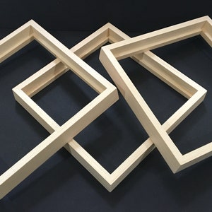 Float frames for 1/8&quot;to 7/8&quot; thick canvases or panels - 1/2&quot; face. - U pick size & quantity needed