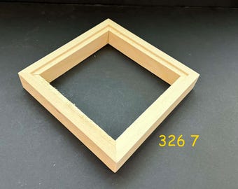 Float frame for 6x6 x 1/8" art