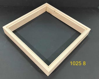 Floater frame for 12x12x1/4"  panel  - unfinished  wood