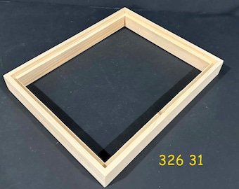 Float frame for 8x10 x 1/4" canvas or  panel-