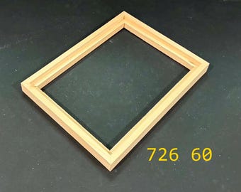 Float frame for 6x8 x 1/4" panel  - unfinished  wood