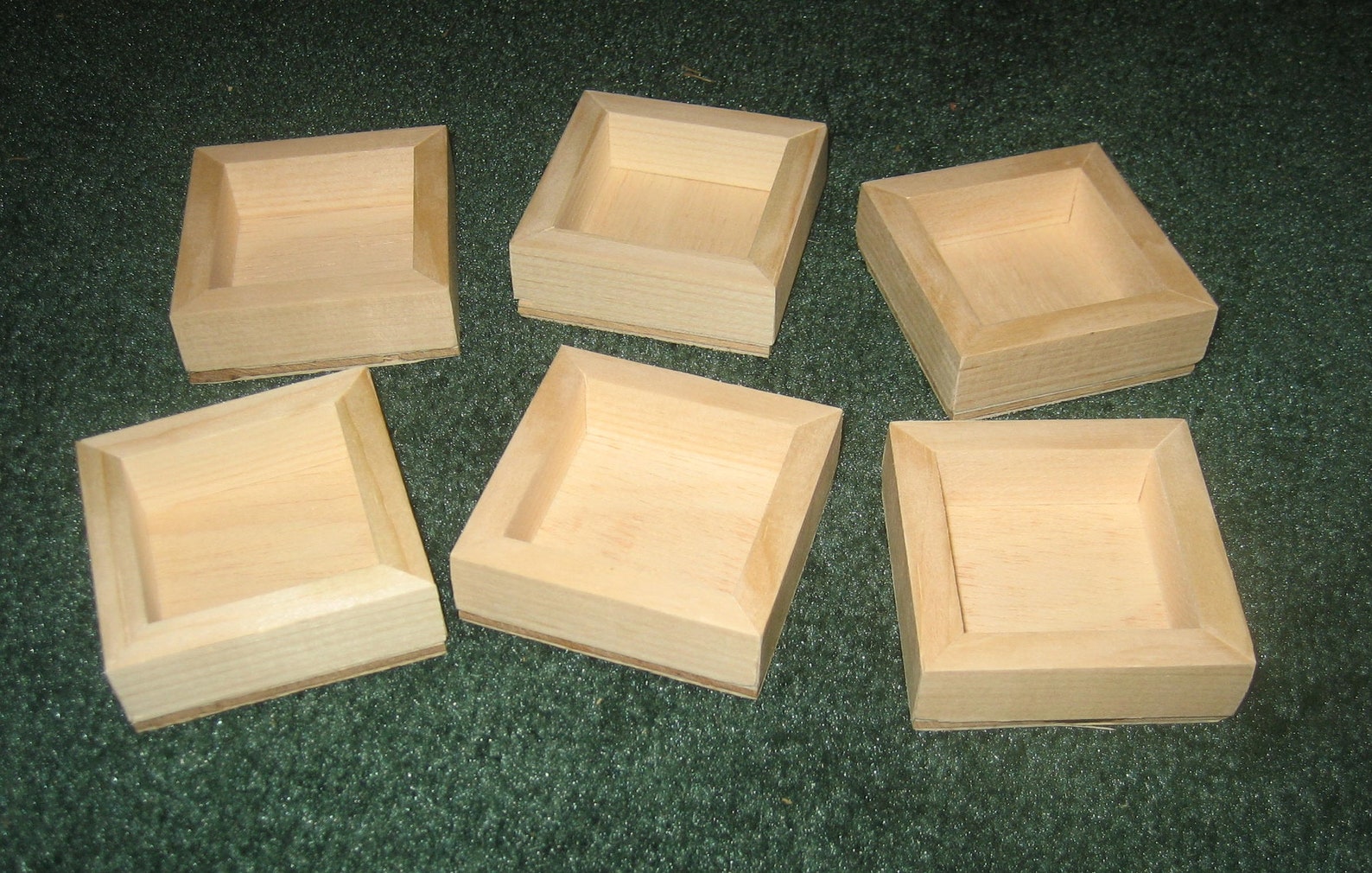 Mini 2x2 boxes with backs unfinished Etsy