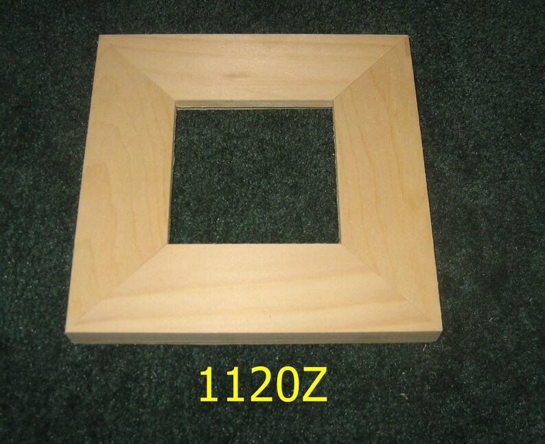 4x4 unfinished wood picture frame Etsy