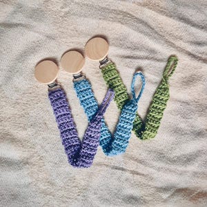 Crochet Pacifier Clips | Baby Clips | Pacifier Holder