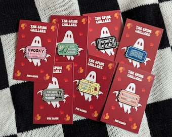 Book Club Ticket Pin Badge- Book Lovers- Bookish Gift- Enamel- Genre Readers