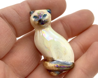 Vintage Avon Siamese Cat Pin, Gift for Cat Lover