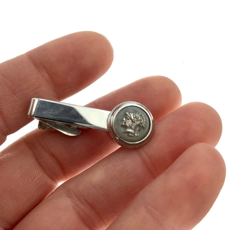 Vintage Trojan Warrior Clip Vintage Trojan Tie Bar Warrior Tie Bar Gift for Collector Gift For Him Soldier Tie Clip 1950s Tie Bar