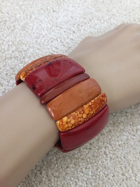 Vintage Bracelet, Summer Bracelet, Early Plastic,