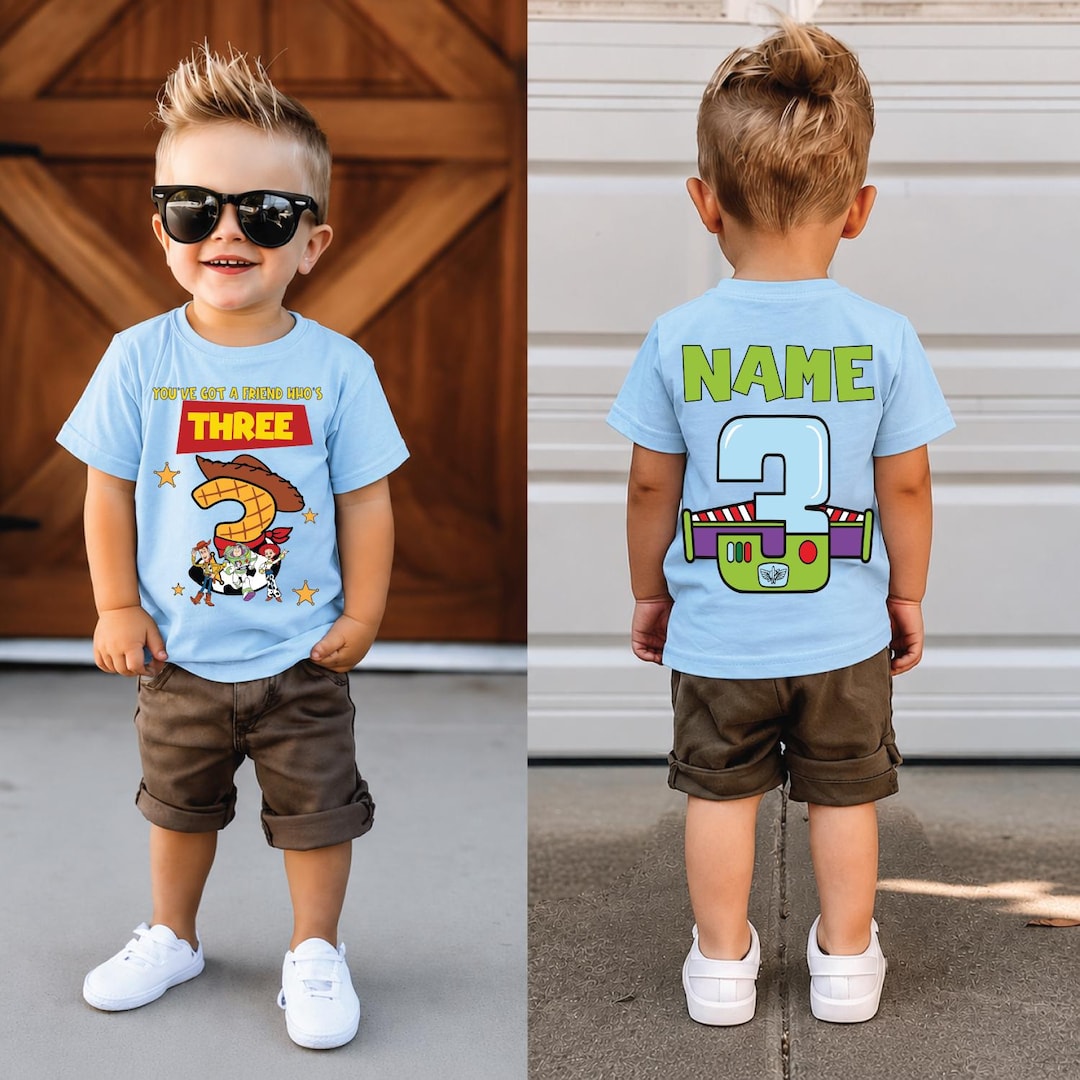 You've got a friends who's three, Toy Story Inspired 3rd Birthday Shirt: Sheriff Cowboy Th