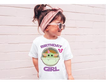 Flickors rymdfödelsedagströja, personlig födelsedagströja, anpassad födelsedagströja för barn och småbarn