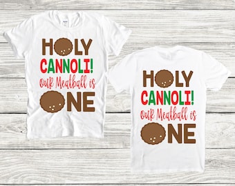 One Little Meatball Shirt Parents Shirt, 1st Birthday, Meatball Shirt, First Birthday, One Little Tee, Birthday Shirt, Italian Theme