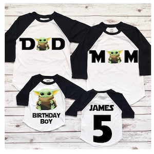 Custom Family Birthday Shirts, Space Themed, Personalize for whole family