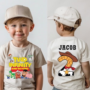 Personalized Infinity Birthday Shirt | Kids Woody Toy Story Tee | Custom Name Party Top