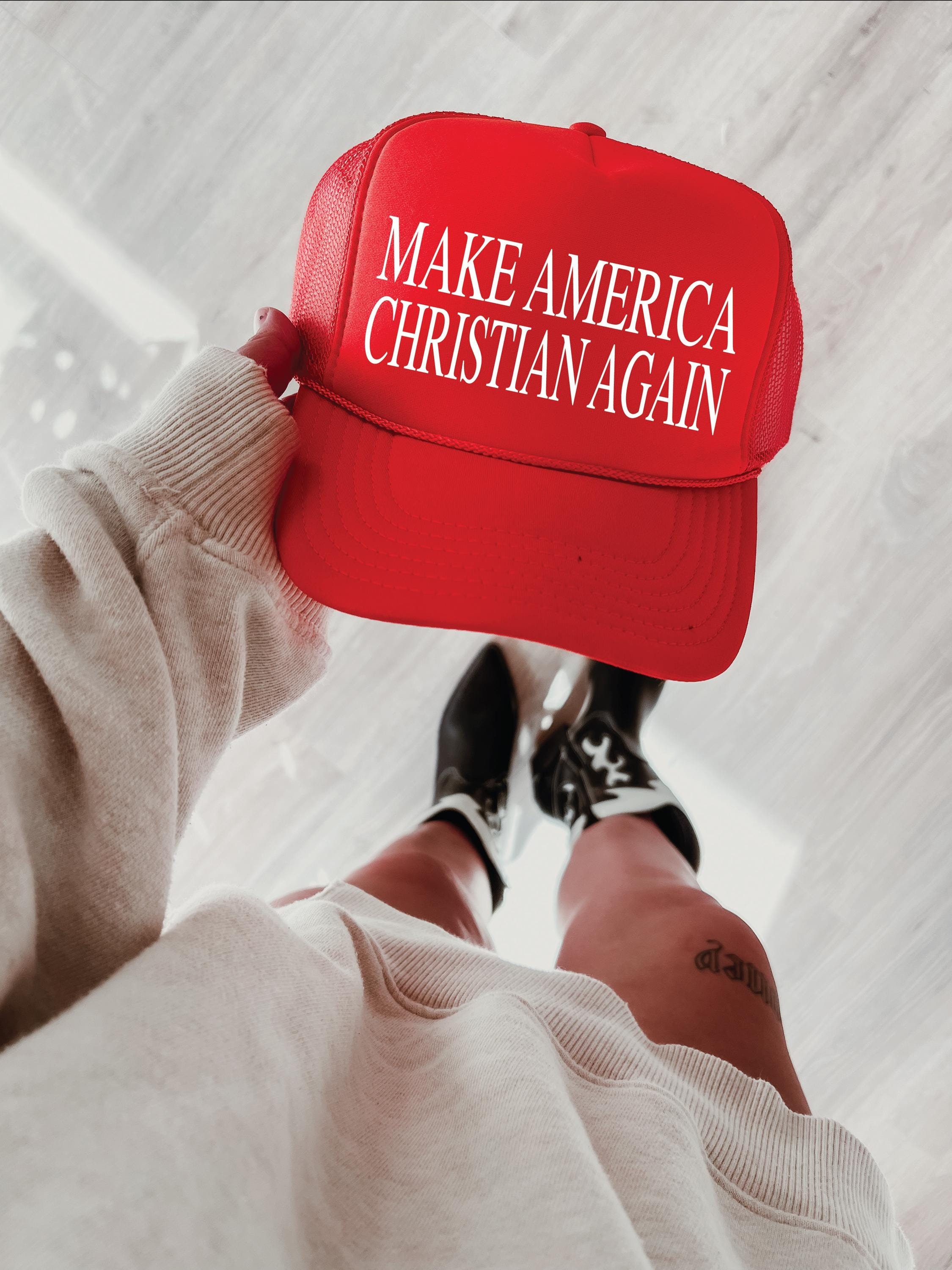 ThisWear "Making America Great Since 1973" 50th Birthday Trucker Hat - MAGA Political Gift, Adjustable Snapback - View #4