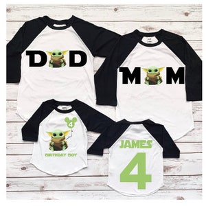 Custom Family Birthday Shirts, Space Themed, Personalize for whole family