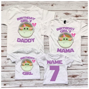 Custom Family Birthday Shirts, Space Themed, Personalize for whole family