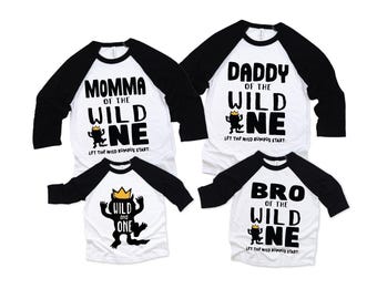 Custom Family Where The Wild Things Are Birthday Shirt, Wild One, Second Birthday,2nd Birthday, 2 Birthday shirt, 2nd Birthday Raglan, Two,