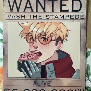 トライガン Vash the Stampede WANTEDポスター トライガン Vash the Stampede WANTEDポスター Trigun - Vash the