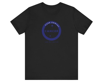 Camiseta unisex de manga corta con el signo del zodiaco Cáncer