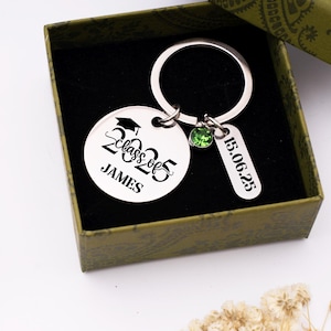 2025 Graduation Keychain, Behind You All Your Memories, Custom Grad Gift for College High School, Bulk Graduation Party Favors,Class of 2025