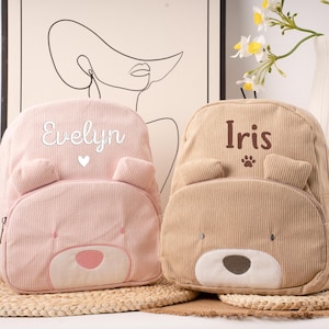 Custom Name Kids Backpack,Embroidered Toddler Gift,Kindergarten Bag,Kids Mini Backpack With Animal Shape,Back To School,Gifts For Girls Boys
