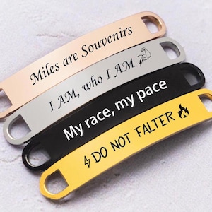 Personalized Sport Shoe Tags-Engraved ID Buckle, Cycling/Running Accessories, Gift for Triathletes&Coaches,Cross Country Gift,Marathon Gift