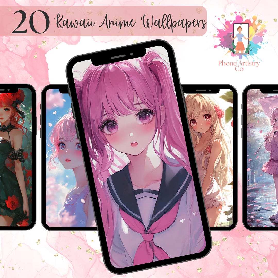 Charming Collection of 20 Kawaii Anime iPhone Wallpapers, Adorable