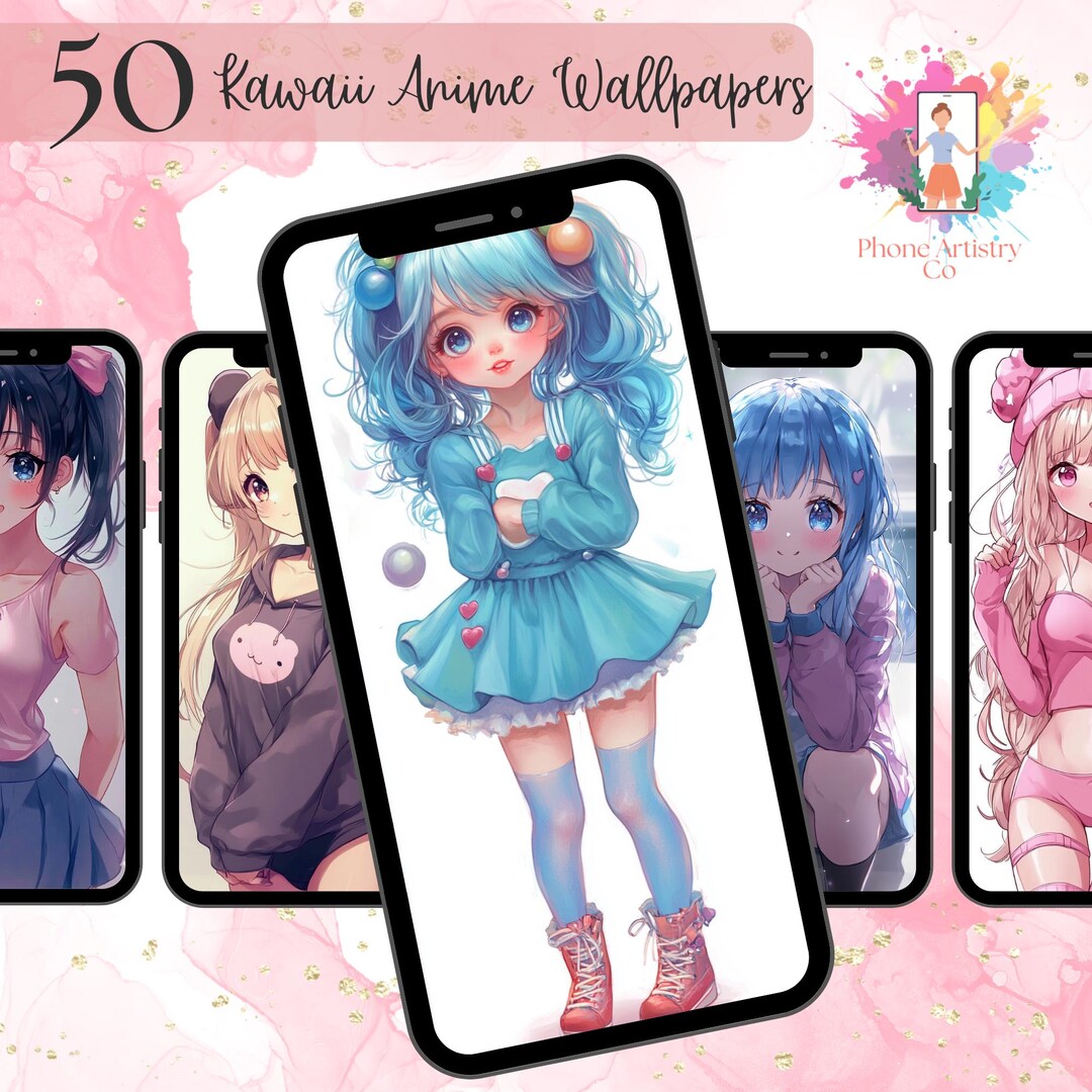 Adorable Collection of 50 Kawaii Anime iPhone Wallpapers, Cute Designs