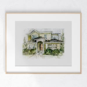 Modern Family Watercolor Print 8 x 10 unframed home decor small gift