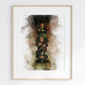Haunted Mansion Portrait watercolor Print 8 x 10 unframed home Disney decor