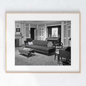 Ricardo&#39;s Living room Art Print 8 x 10 unframed home decor small gift
