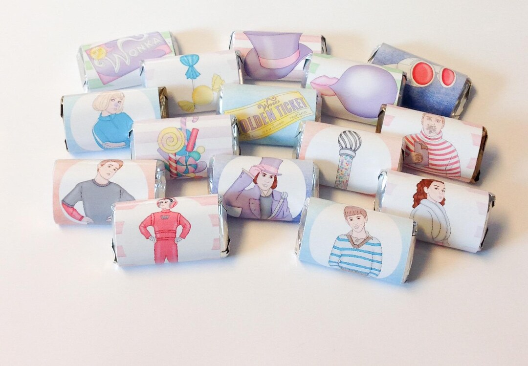 Small Wrappers 50 Personalized Mini Candy Bar Wrappers for Party Favors Small Gifts - Etsy