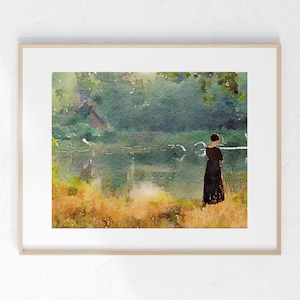Elizabeth Bennet Watercolor Print 8 x 10 unframed home decor