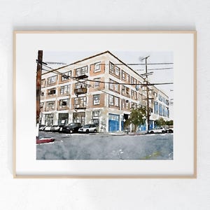 Jess Day Apartment Watercolor Print: New Girl TV Show Art