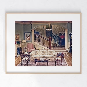 TV Show living room Print 8 x 10 unframed home decor small gift