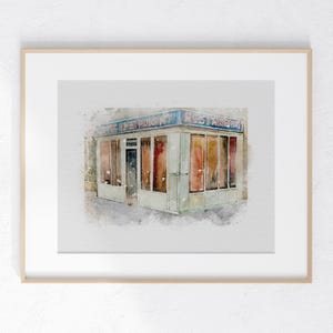 TV Show Watercolor Print 8 x 10 unframed home decor small gift