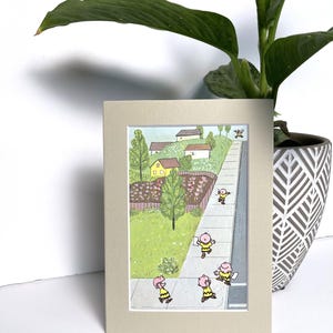 Peanuts Charlie Brown Vintage Wall Art 5 x 7 Matted unframed home decor