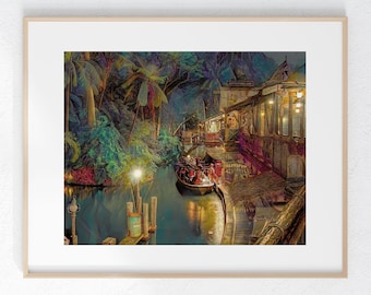 Jungle Cruise Ride Print 8 x 10 unframed home Disney decor small gift