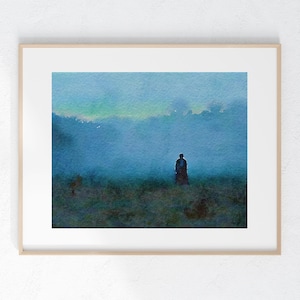 Mr. Darcy Watercolor Print 8 x 10 unframed home decor