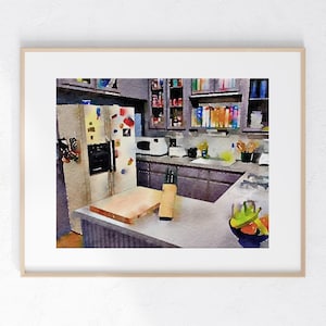 Jerry&#39;s apt Watercolor Print 8 x 10 unframed home decor small gift