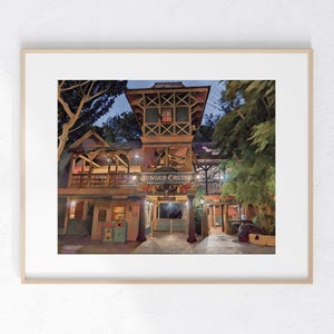 Jungle Cruise Ride Print 8 x 10 unframed home Disney decor small gift