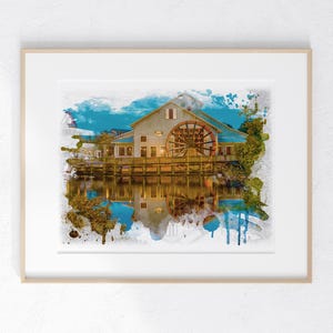 Disney Port Orleans Art Print 8 x 10 unframed home Disney decor