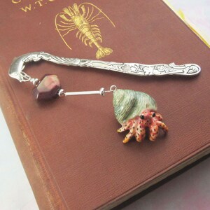 HERMIT CRAB BOOKMARK Squiggle Bookmarks Beach Theme Bookmark Reader Great Gift Book Accessories Marker For Books image 2