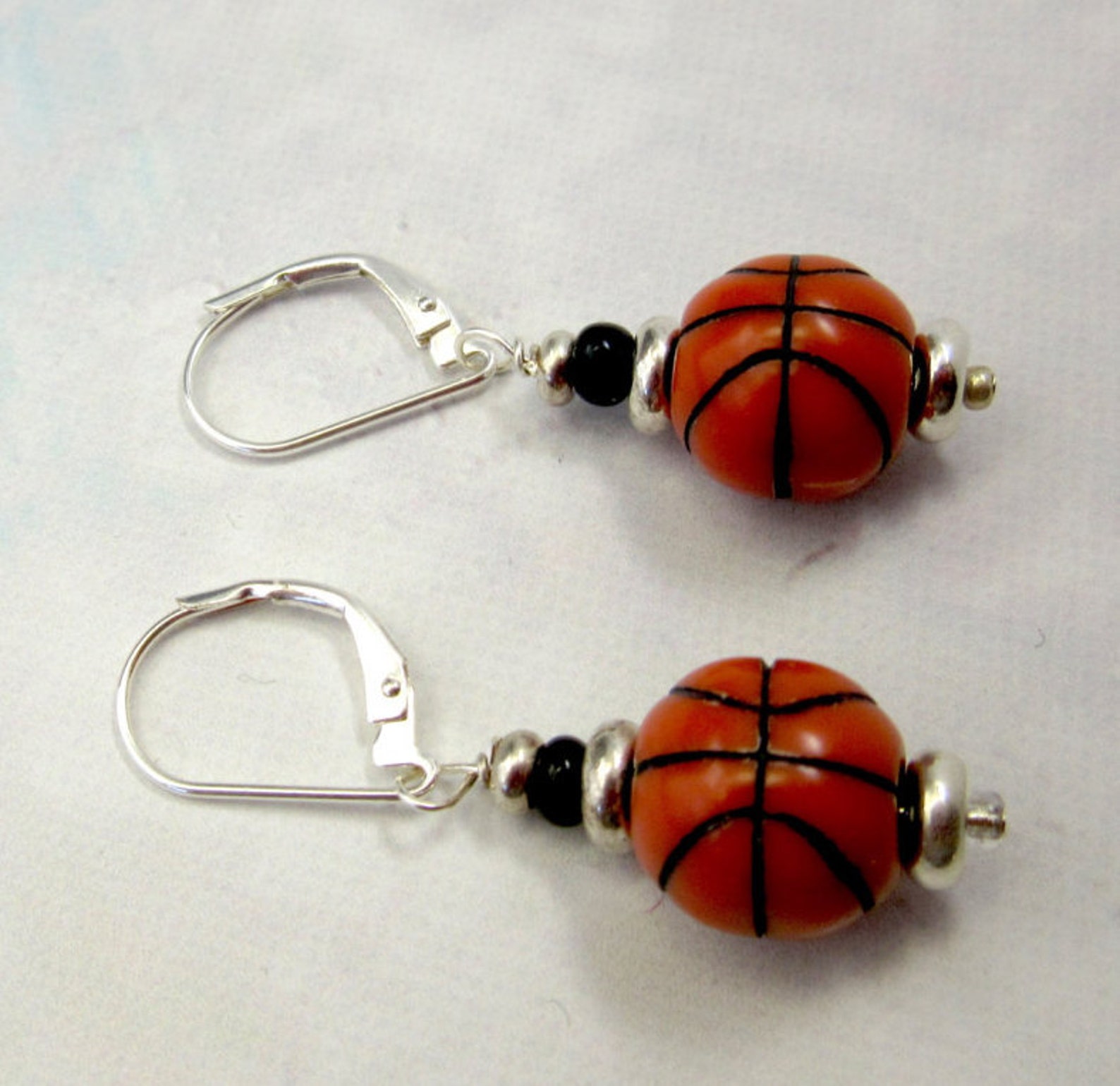 BASKETBALL EARRINGS Sports Girl Earrings Teen Drop Novelty Etsy UK