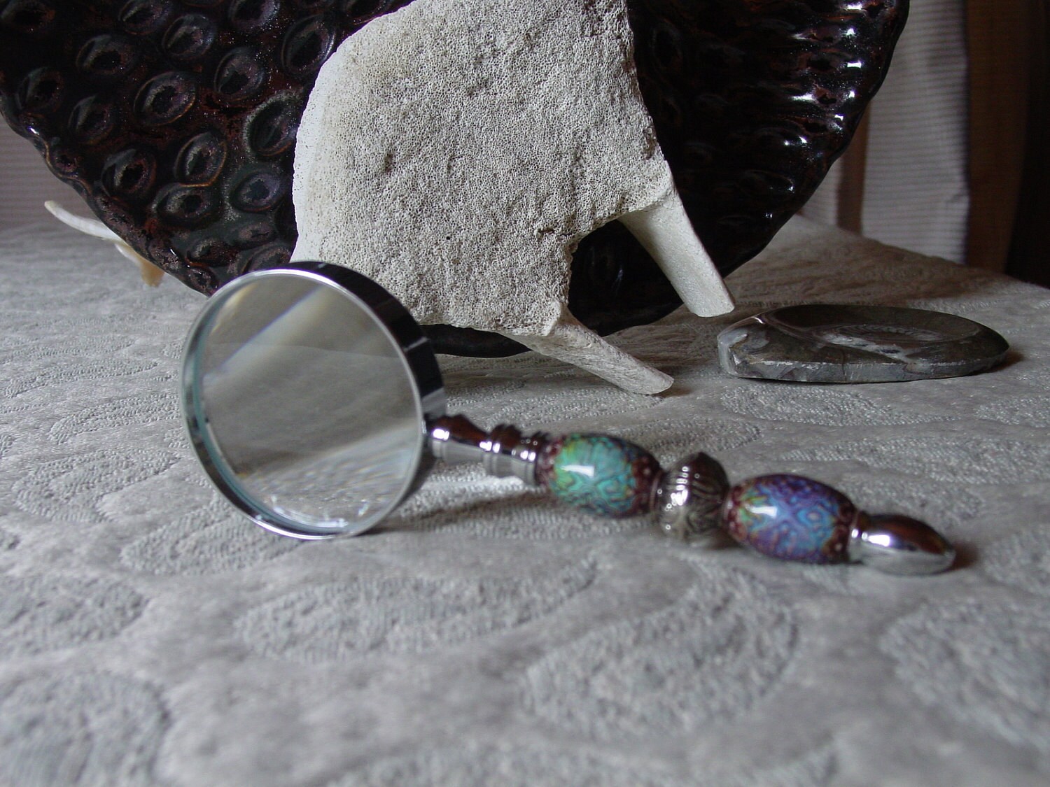 Color Changing Magnifying Glass: Boho Office Decor - Etsy