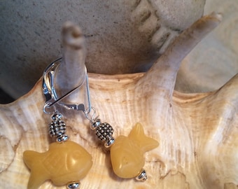 Pendientes de peces hechos a mano – Joyería de animales, regalo para amantes del océano