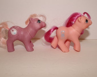 My Little Pony Vintage G1 Set of 2 Baby Ponies Tiddly Winks Sweet Stuff