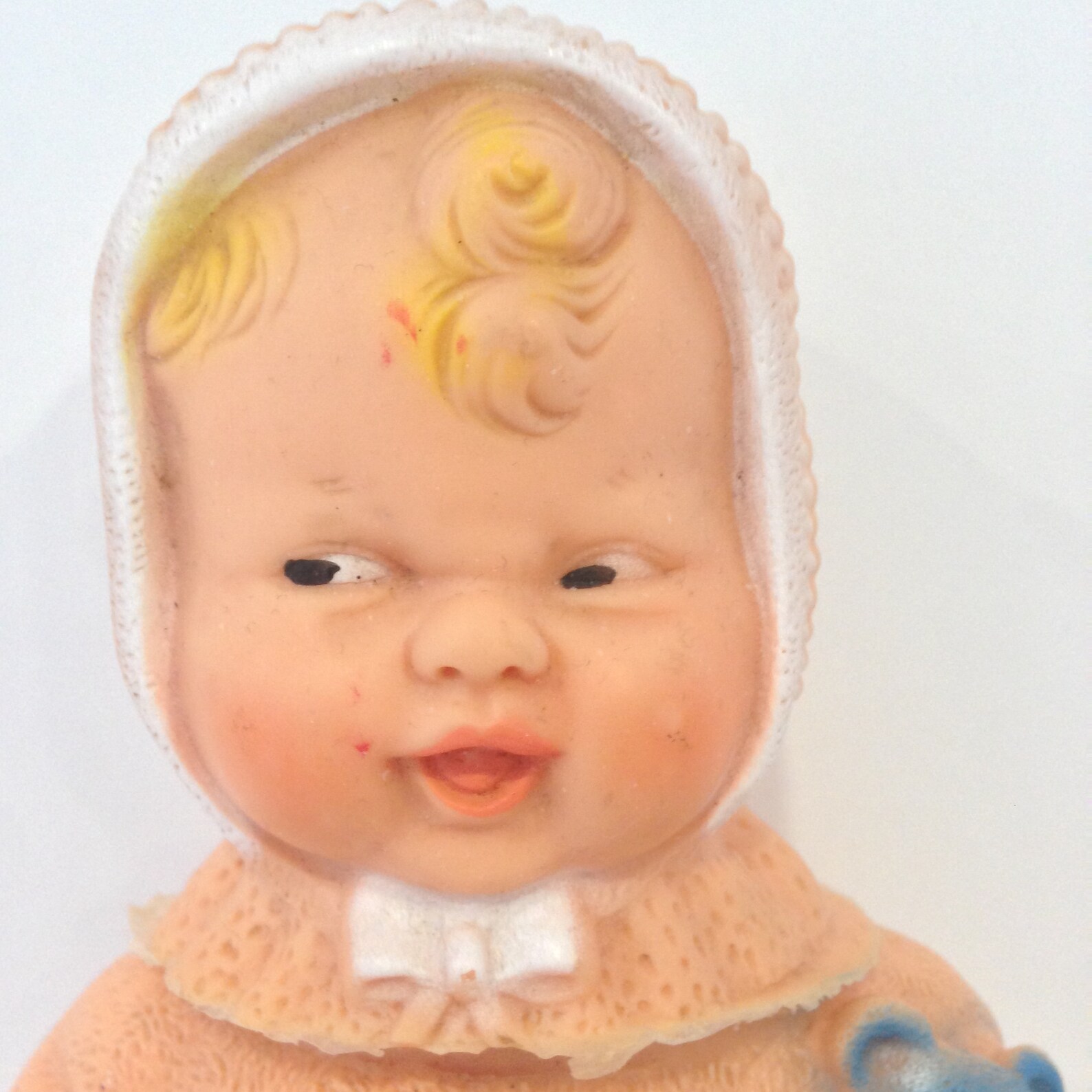 1958 Reliable Vintage Squeaky Squeaker Rubber Doll Snowsuit Etsy