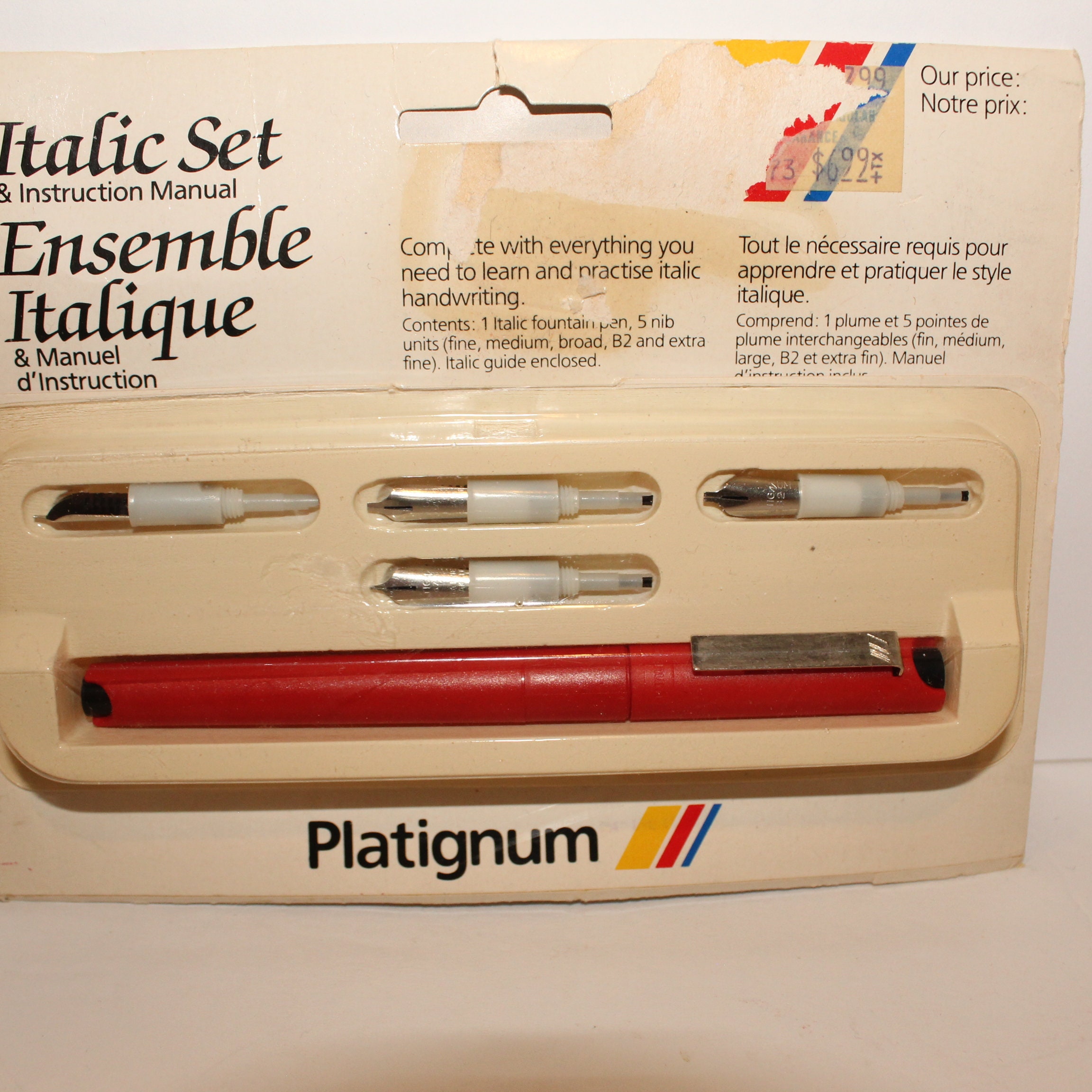 Platignum italic set Clearance